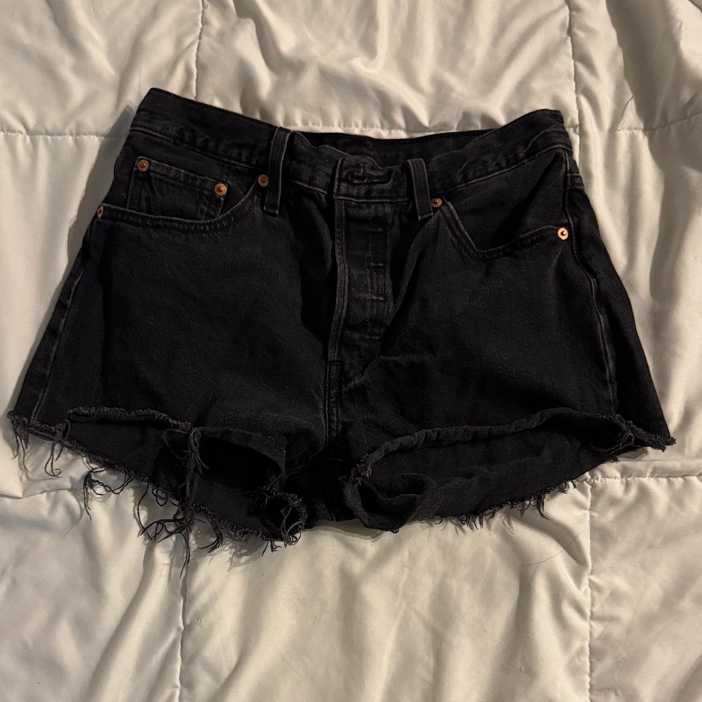Levi's 501 Black Jean Shorts for Women